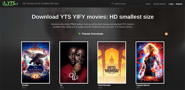 YTS Movies – Download YTS YIFY Movies Online | YTS Torrent Download