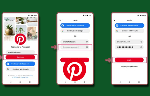 Pinterest Login Steps For Existing Users